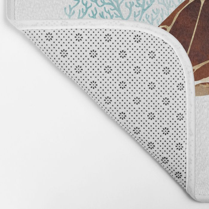Metallic Sea Turtle-Custom Bath Mat Gallery Image 2