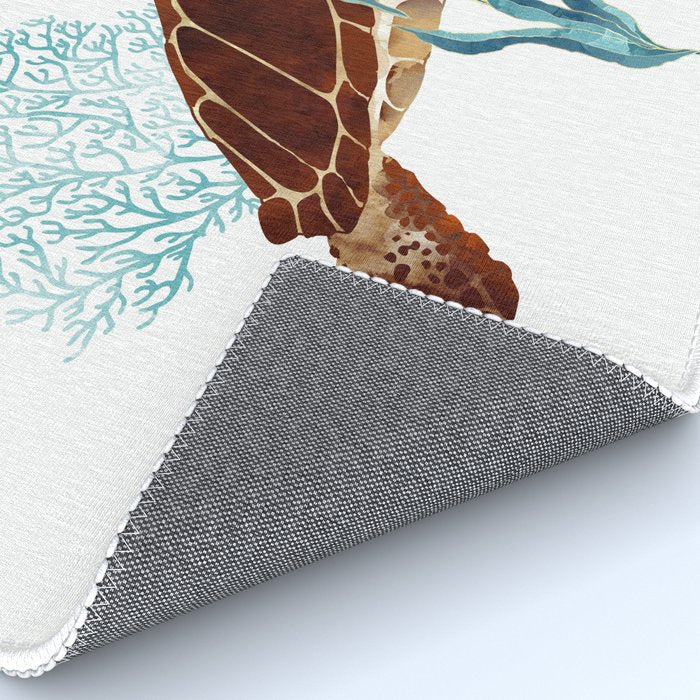 Metallic Sea Turtle-Custom Rug Gallery Image 4