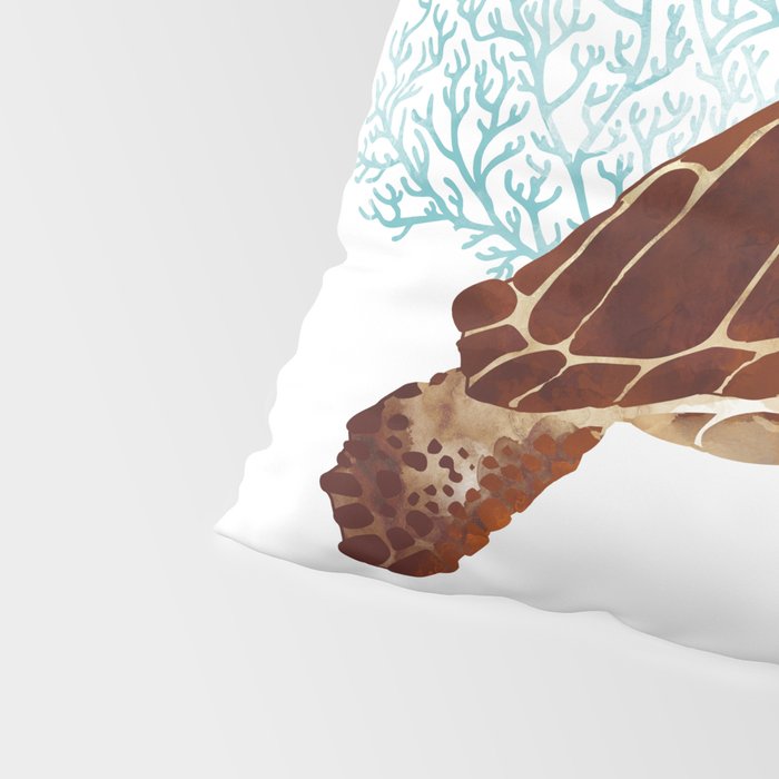 Metallic Sea Turtle-Custom Pillow Sham Gallery Image 4