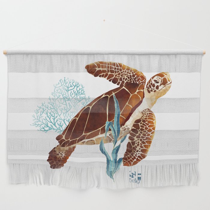 Metallic Sea Turtle-Custom Wall Hanging Gallery Image 1