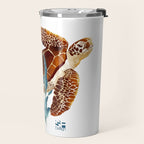 Metallic Sea Turtle-Custom Travel Mug Gallery Image 2