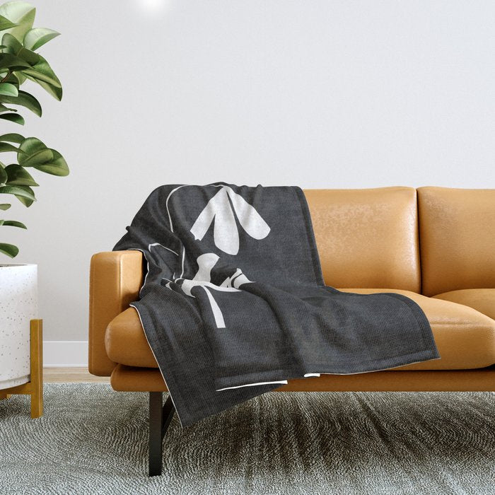 Bell Flower ii Throw Blanket Gallery Image 1