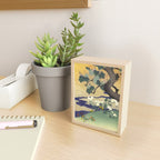 Tree and chrysanthemums by Kogyo Tsukioka Mini Art Print Gallery Image 2