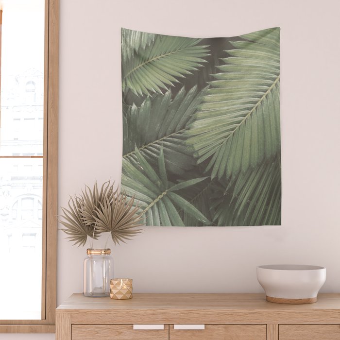 Tropical Leaves Wall Tapestry Gallery Image 2