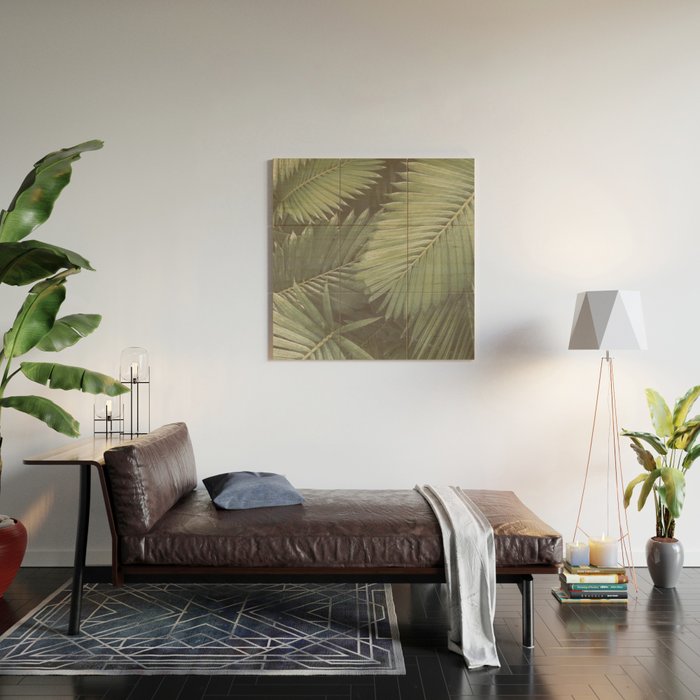 Tropical Leaves Wood Wall Art Gallery Image 2