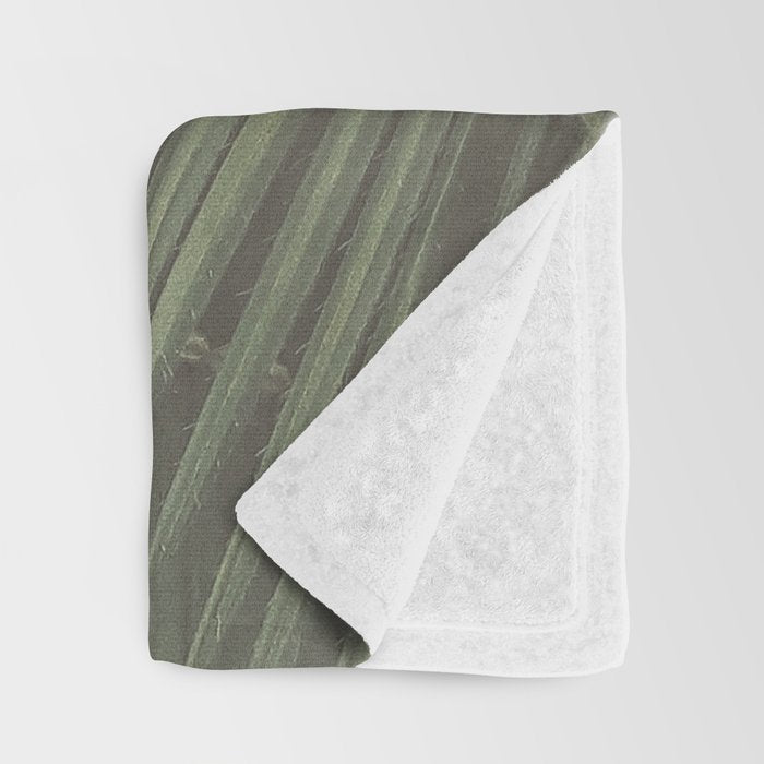 Tropical Leaves Throw Blanket Gallery Image 3