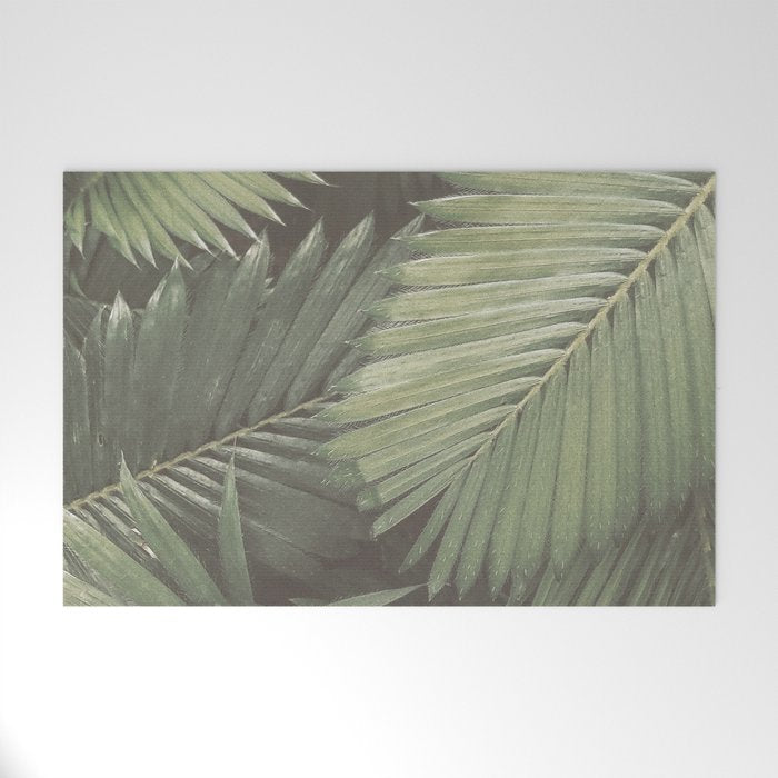 Tropical Leaves Welcome Mat Gallery Image 1
