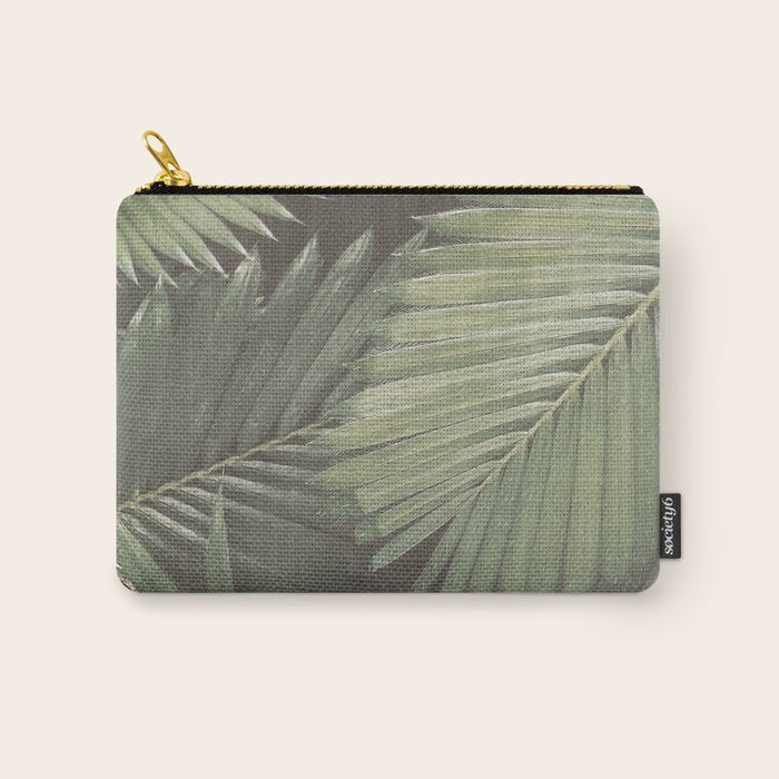 Tropical Leaves Carry All Pouch Gallery Image 1