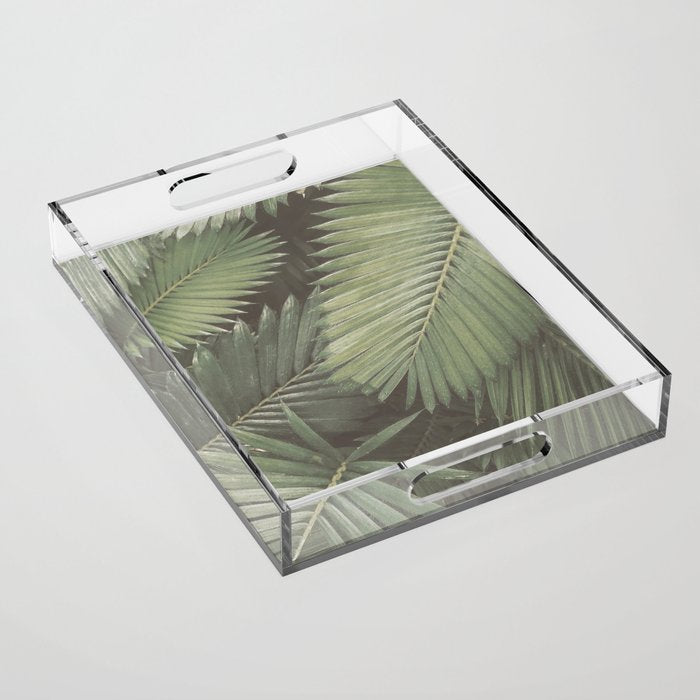 Tropical Leaves Acrylic Tray