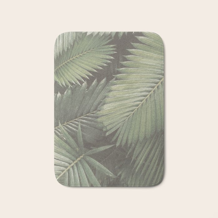 Tropical Leaves Bath Mat Gallery Image 1