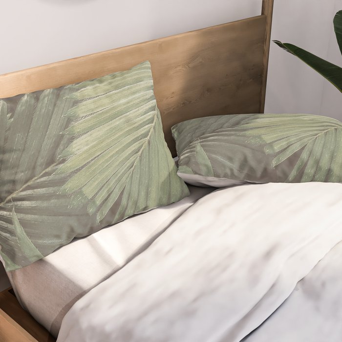 Tropical Leaves Pillow Sham Gallery Image 2