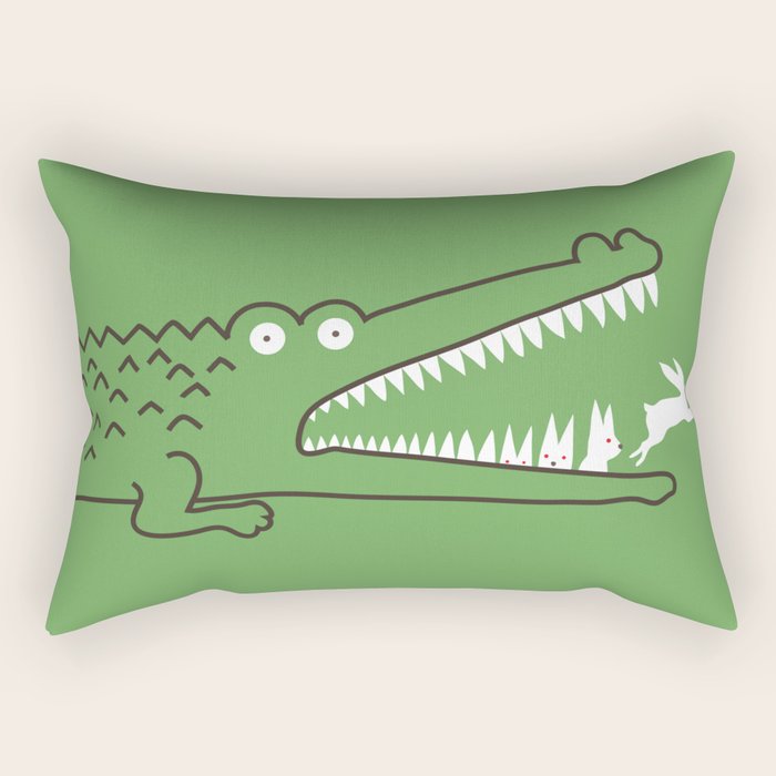 Mr. Croc's Nightmare Rectangular Pillow Gallery Image 1