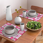 Checkered Daisies - Pink Placemat Gallery Image 2