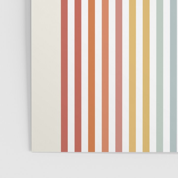 Minimalist colorful rainbow lines  Poster Gallery Image 3