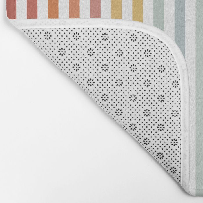 Minimalist colorful rainbow lines  Bath Mat Gallery Image 2