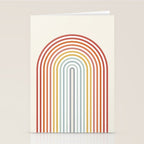 Minimalist colorful rainbow lines  Stationery Card Gallery Image 2