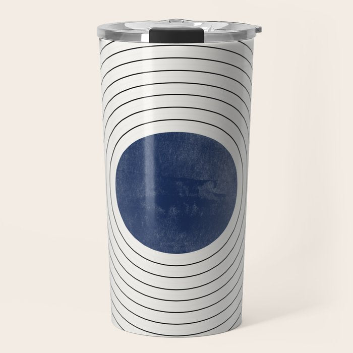 Geo Blue Balance Travel Mug Gallery Image 1