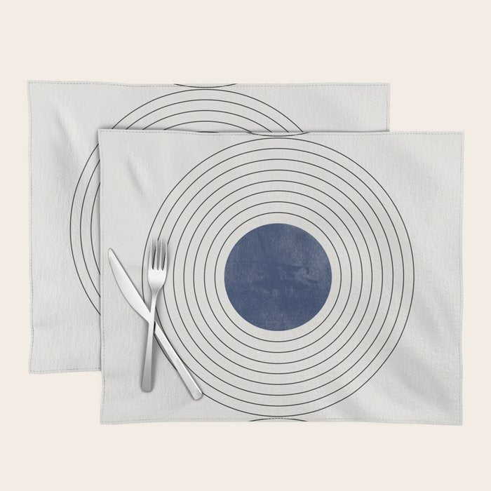 Geo Blue Balance Placemat Gallery Image 1