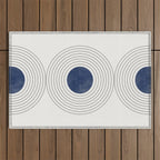 Geo Blue Balance Outdoor Rug Gallery Image 1