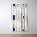 Geo Blue Balance Window Curtain Gallery Image 3