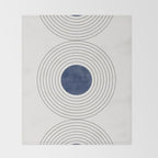Geo Blue Balance Throw Blanket Gallery Image 2