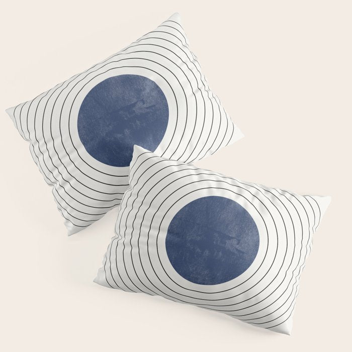 Geo Blue Balance Pillow Sham Gallery Image 3