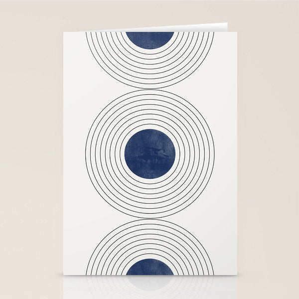Geo Blue Balance Stationery Card Gallery Image 2