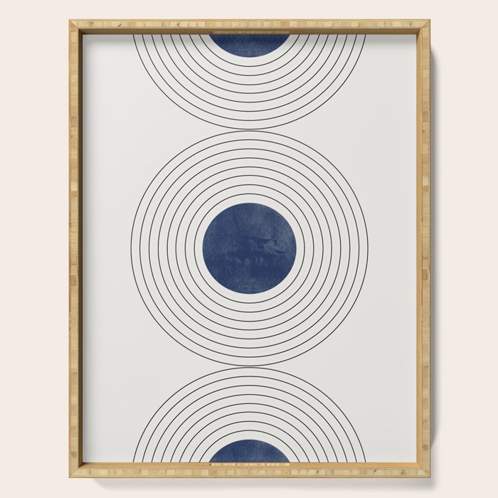 Geo Blue Balance Serving Tray Gallery Image 1