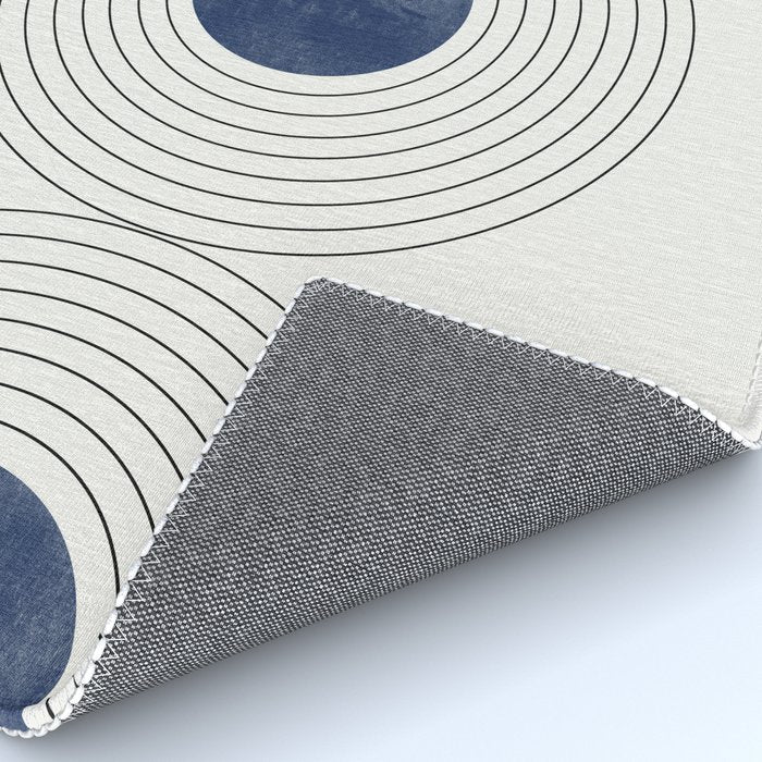 Geo Blue Balance Rug Gallery Image 4
