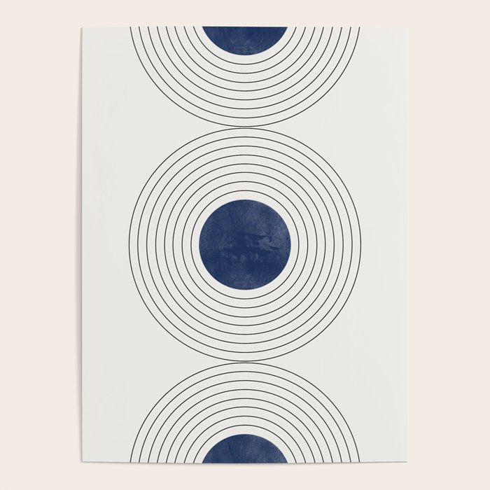 Geo Blue Balance Poster Gallery Image 4
