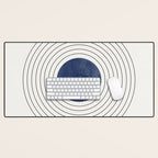 Geo Blue Balance Desk Mat Gallery Image 1