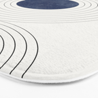 Geo Blue Balance Bath Mat Gallery Image 3