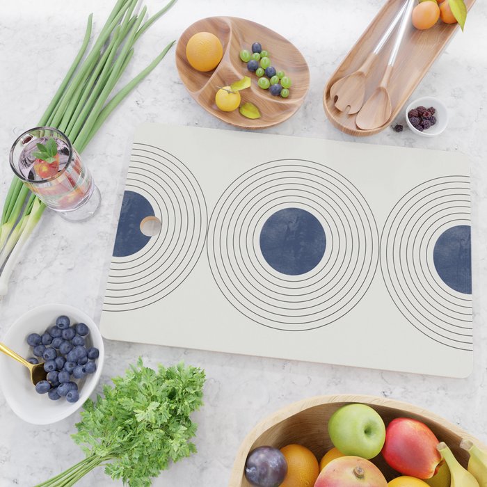 Geo Blue Balance Cutting Board Gallery Image 2