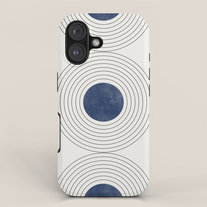 Geo Blue Balance iPhone Case Gallery Image 1