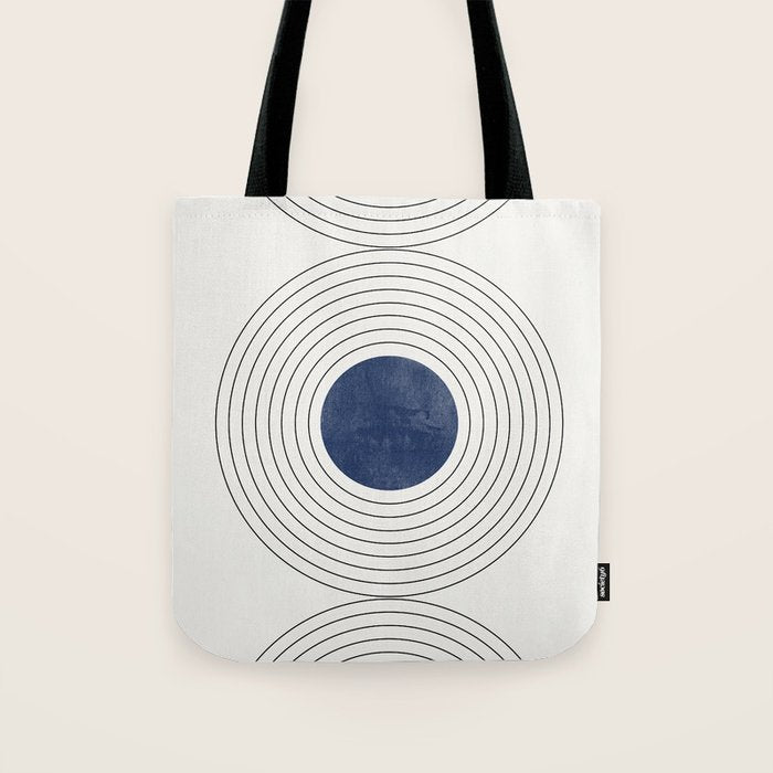Geo Blue Balance Tote Bag Gallery Image 1