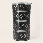 mud cloth stitch - onyx Travel Mug Gallery Image 1
