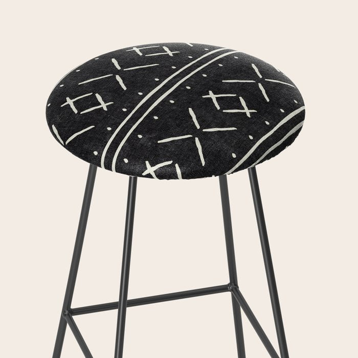 mud cloth stitch - onyx Stool Gallery Image 2