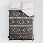 mud cloth stitch - onyx Duvet Cover Gallery Image 6