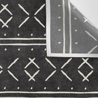 mud cloth stitch - onyx Wall Tapestry Gallery Image 3
