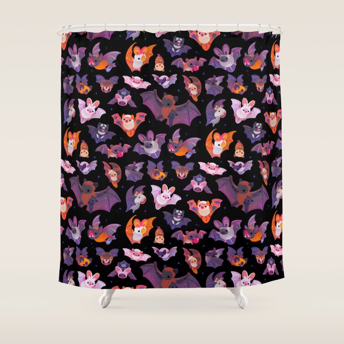 Bat Shower Curtain Gallery Image 1