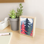 Winter christmas pine tree forest art Mini Art Print Gallery Image 2