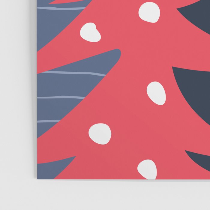 Winter christmas pine tree forest art Poster Gallery Image 3