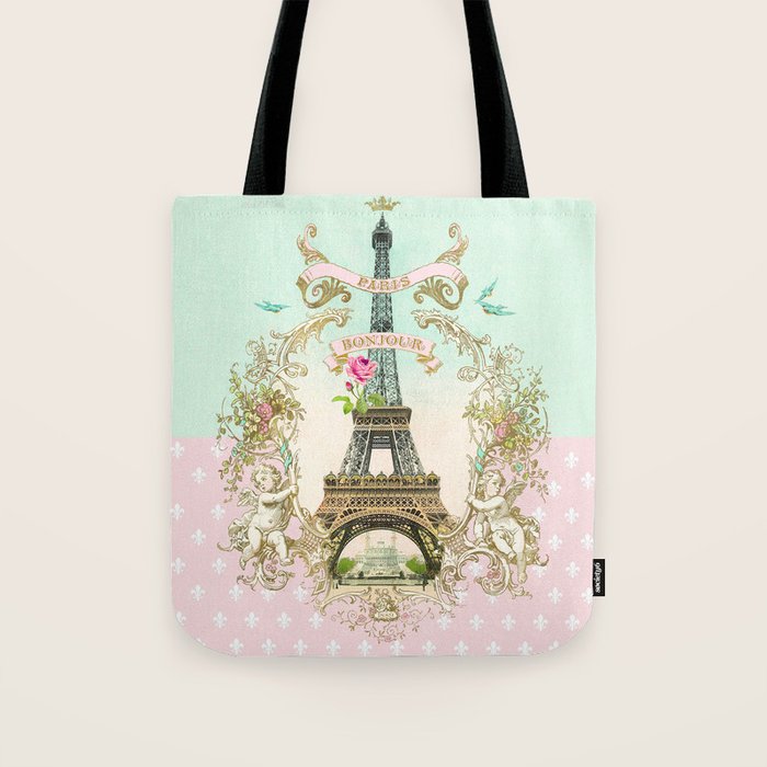 Bonjour Paris Tote Bag Gallery Image 1