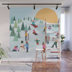 Snow Day Wall Mural Gallery Image 1