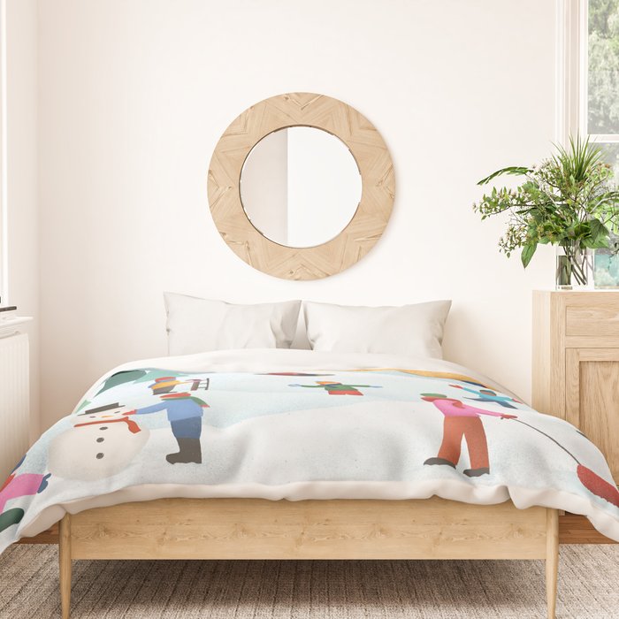Snow Day Duvet Cover Gallery Image 3