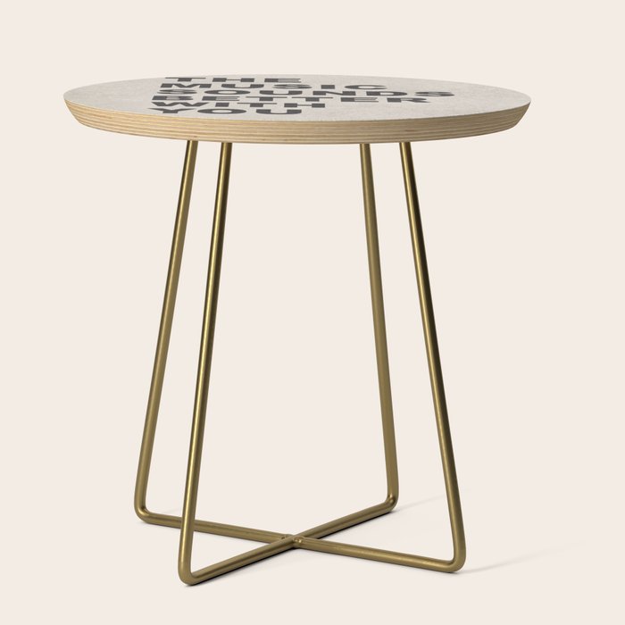 The Music Sounds Better With You Side Table Gallery Image 1