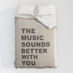 The Music Sounds Better With You Comforter Gallery Image 6