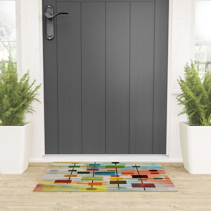 Mid-Century Modern Art 1.3 -  Graffiti Style Welcome Mat Gallery Image 3