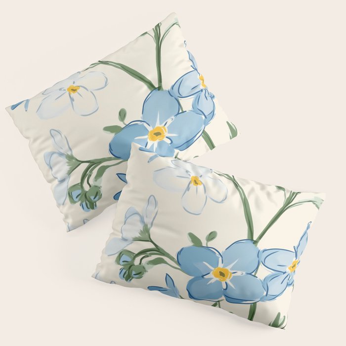 Wildflower Garden in Soft Tones Pillow Sham Gallery Image 1