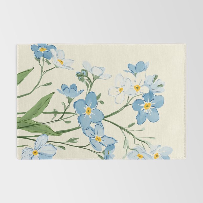 Wildflower Garden in Soft Tones Rug Gallery Image 2